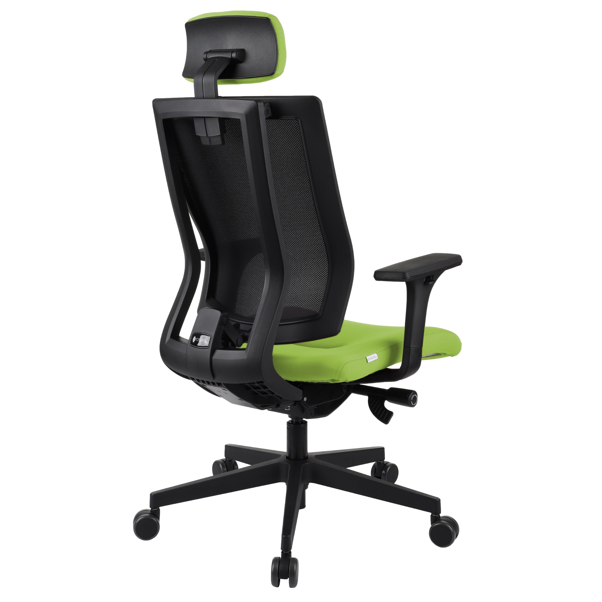 MaxPro Bürostuhl Ergonomisch mit Netz- oder gepolsterter Rückenlehne, SYNCHRO PLUS Mechanismus, Schwarzes Gestell