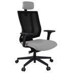 MaxPro Bürostuhl Ergonomisch mit Netz- oder gepolsterter Rückenlehne, SYNCHRO PLUS Mechanismus, Schwarzes Gestell