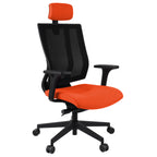 MaxPro Bürostuhl Ergonomisch mit Netz- oder gepolsterter Rückenlehne, SYNCHRO PLUS Mechanismus, Schwarzes Gestell
