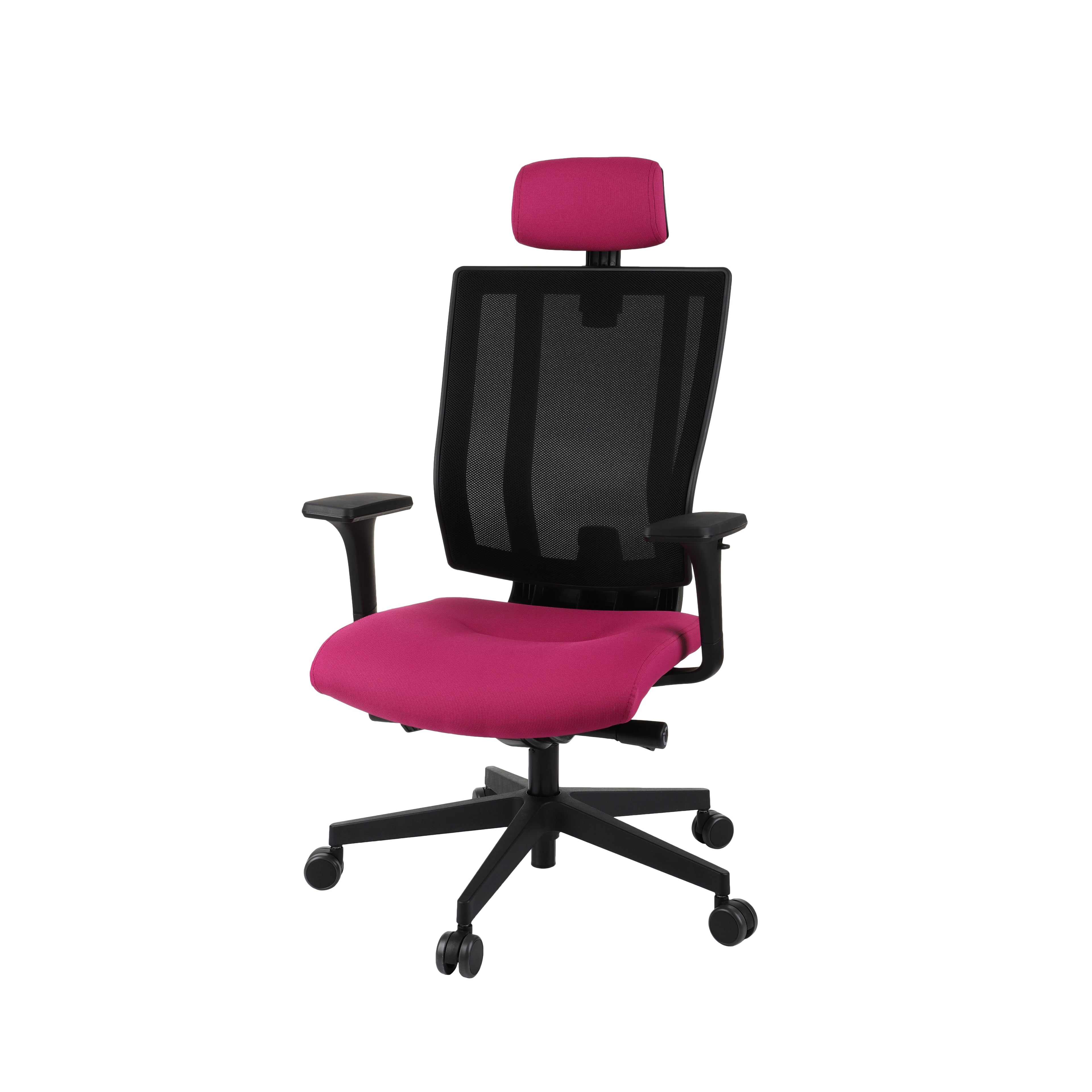 MaxPro HD Note Red Bürostuhl Ergonomisch mit SYNCHRO PLUS Mechanismus, Schwarzes Gestell-Brötter.de