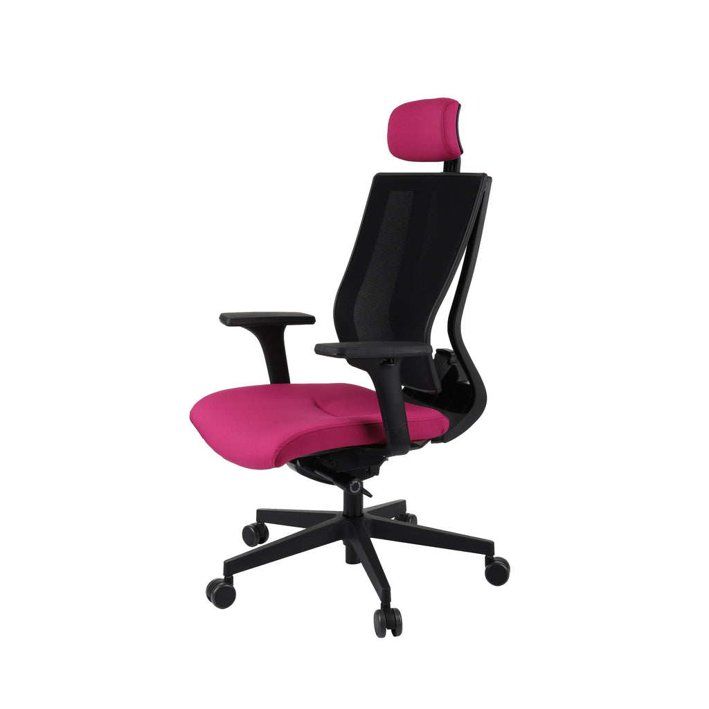 MaxPro HD Note Red Bürostuhl Ergonomisch mit SYNCHRO PLUS Mechanismus, Schwarzes Gestell-Brötter.de