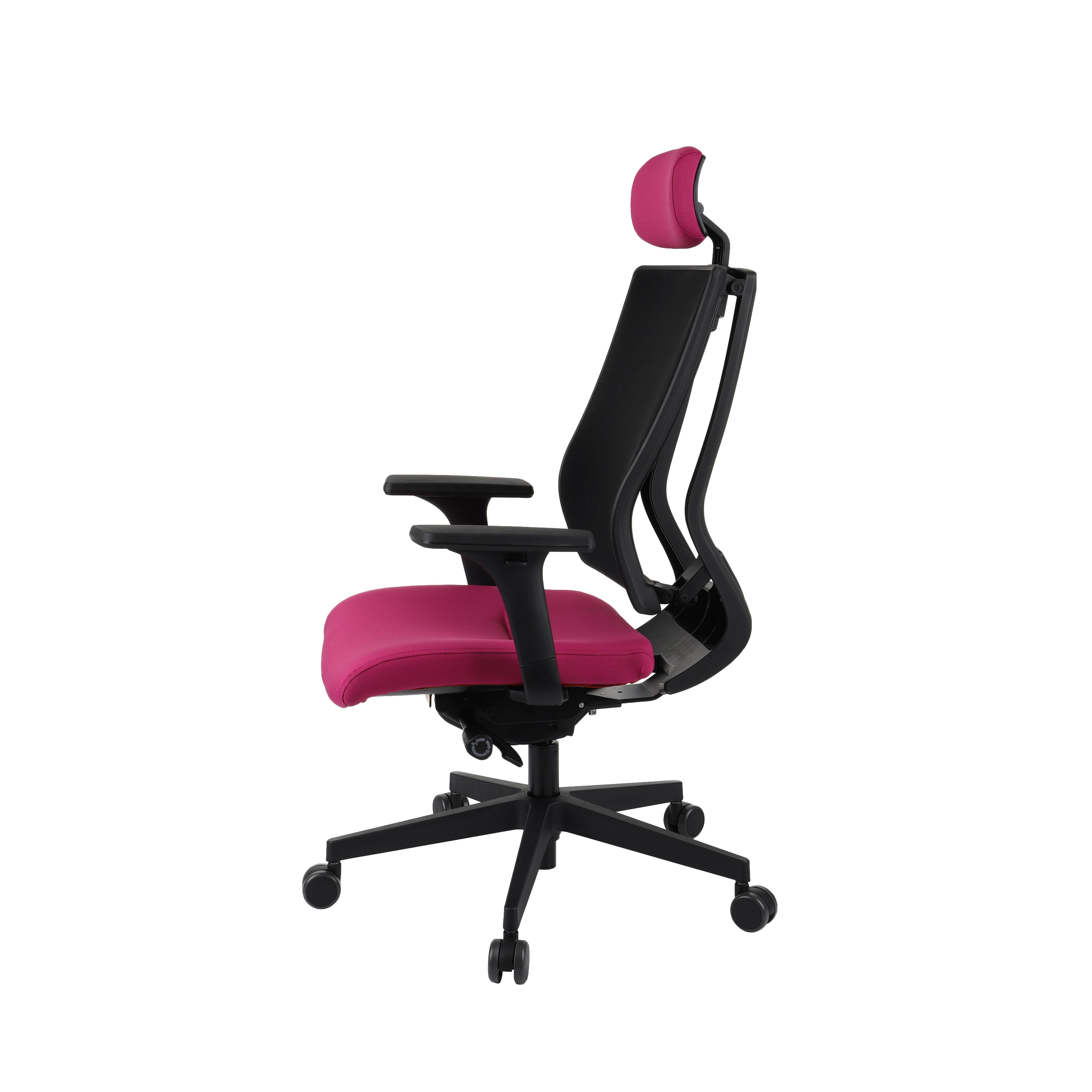 MaxPro HD Note Red Bürostuhl Ergonomisch mit SYNCHRO PLUS Mechanismus, Schwarzes Gestell-Brötter.de