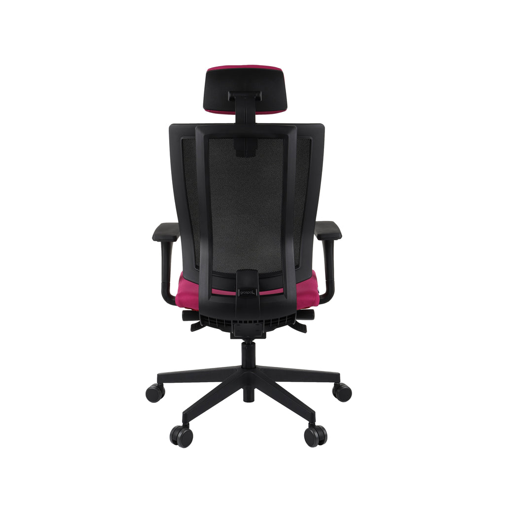 MaxPro HD Note Red Bürostuhl Ergonomisch mit SYNCHRO PLUS Mechanismus, Schwarzes Gestell-Brötter.de