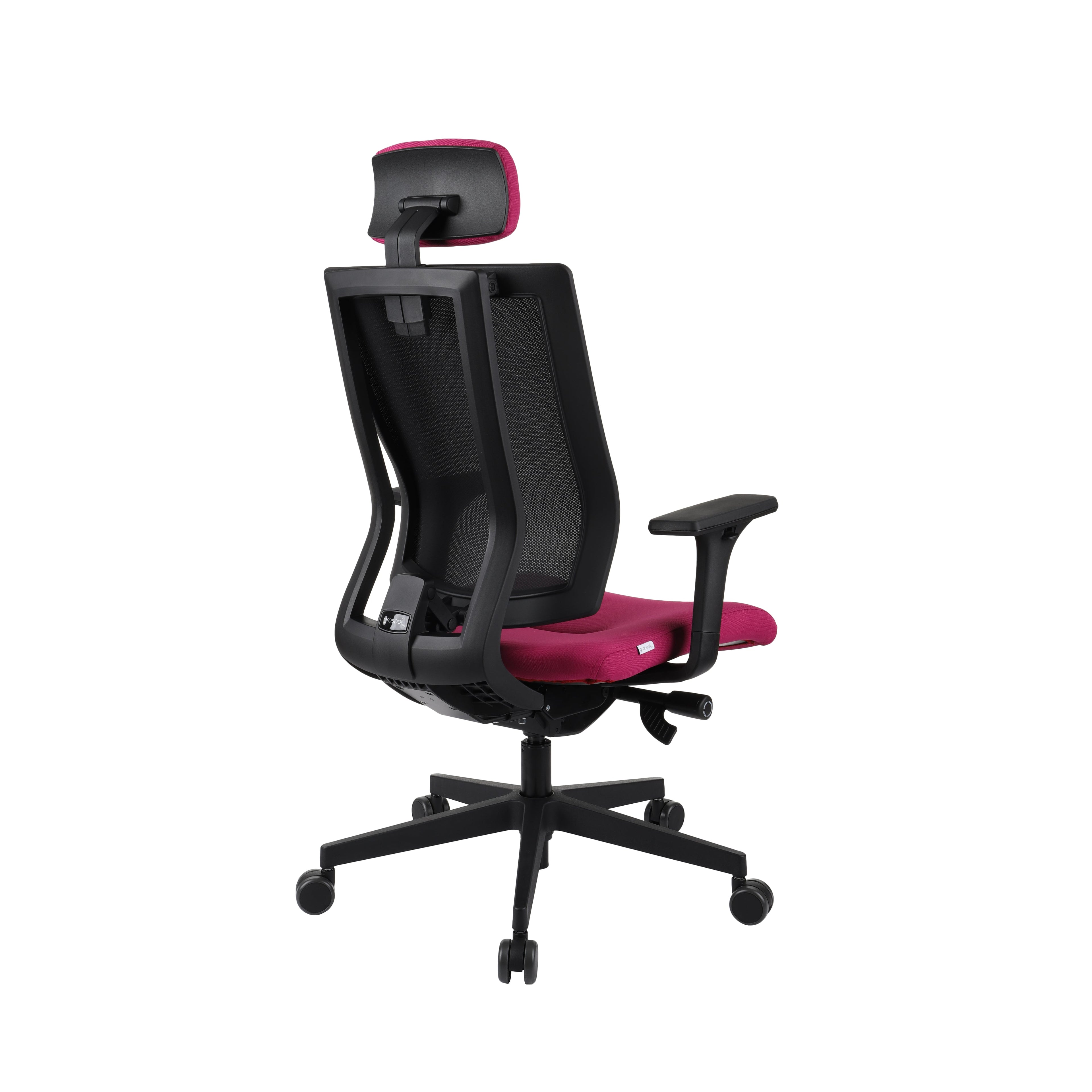 MaxPro HD Note Red Bürostuhl Ergonomisch mit SYNCHRO PLUS Mechanismus, Schwarzes Gestell-Brötter.de