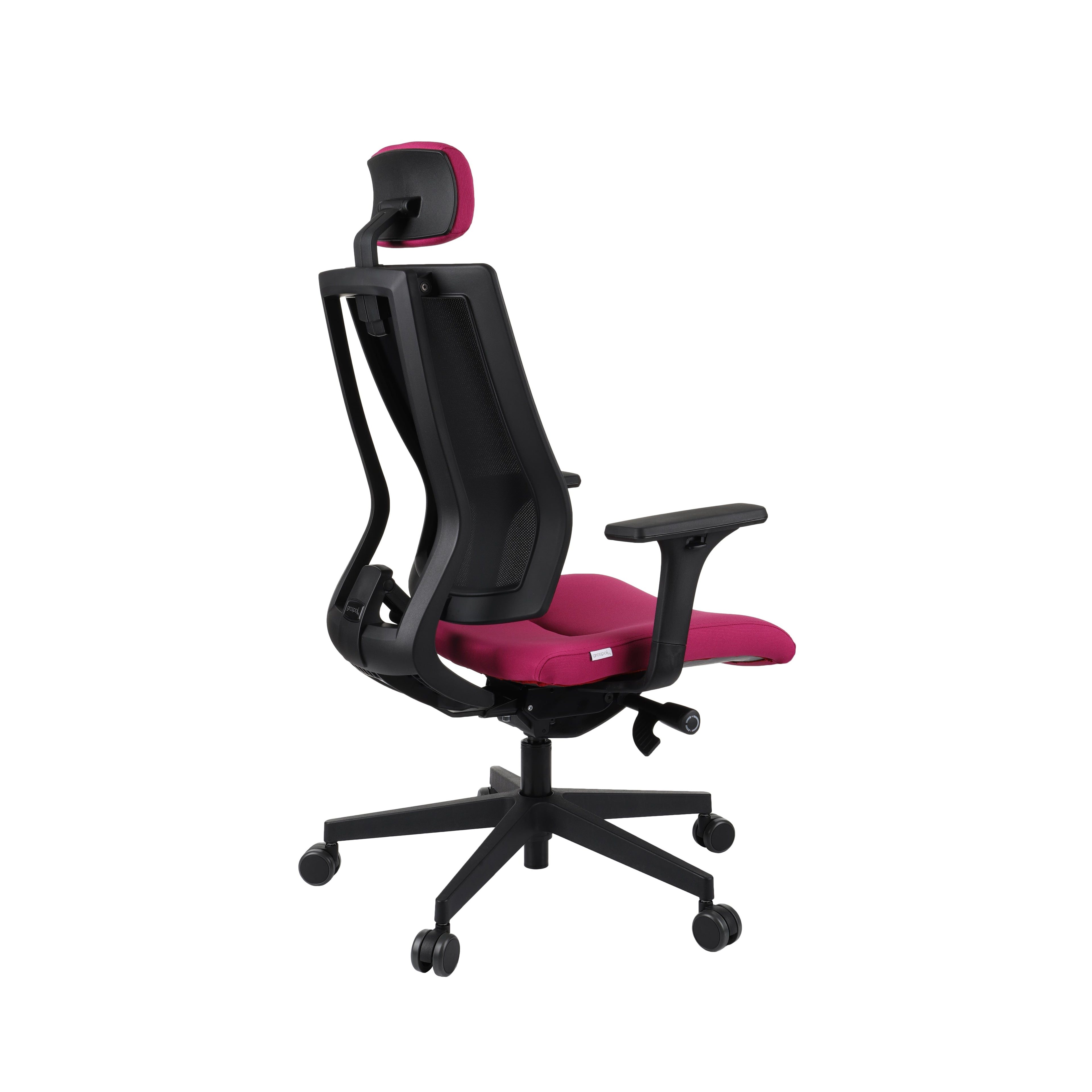 MaxPro HD Note Red Bürostuhl Ergonomisch mit SYNCHRO PLUS Mechanismus, Schwarzes Gestell-Brötter.de