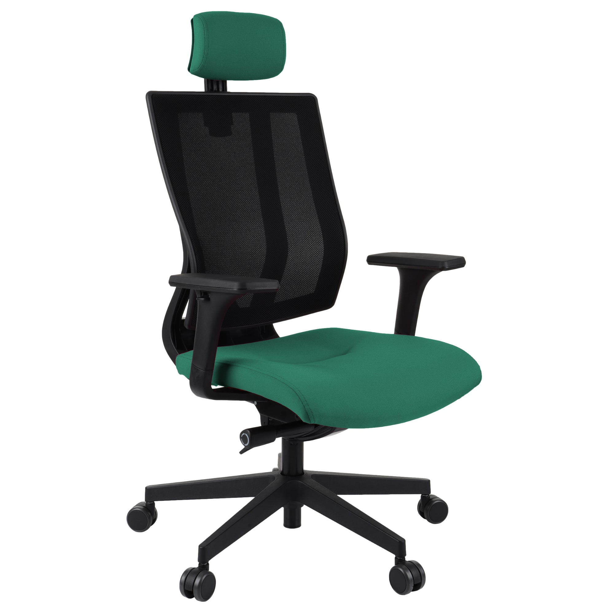 MaxPro Bürostuhl Ergonomisch mit Netz- oder gepolsterter Rückenlehne, SYNCHRO PLUS Mechanismus, Schwarzes Gestell