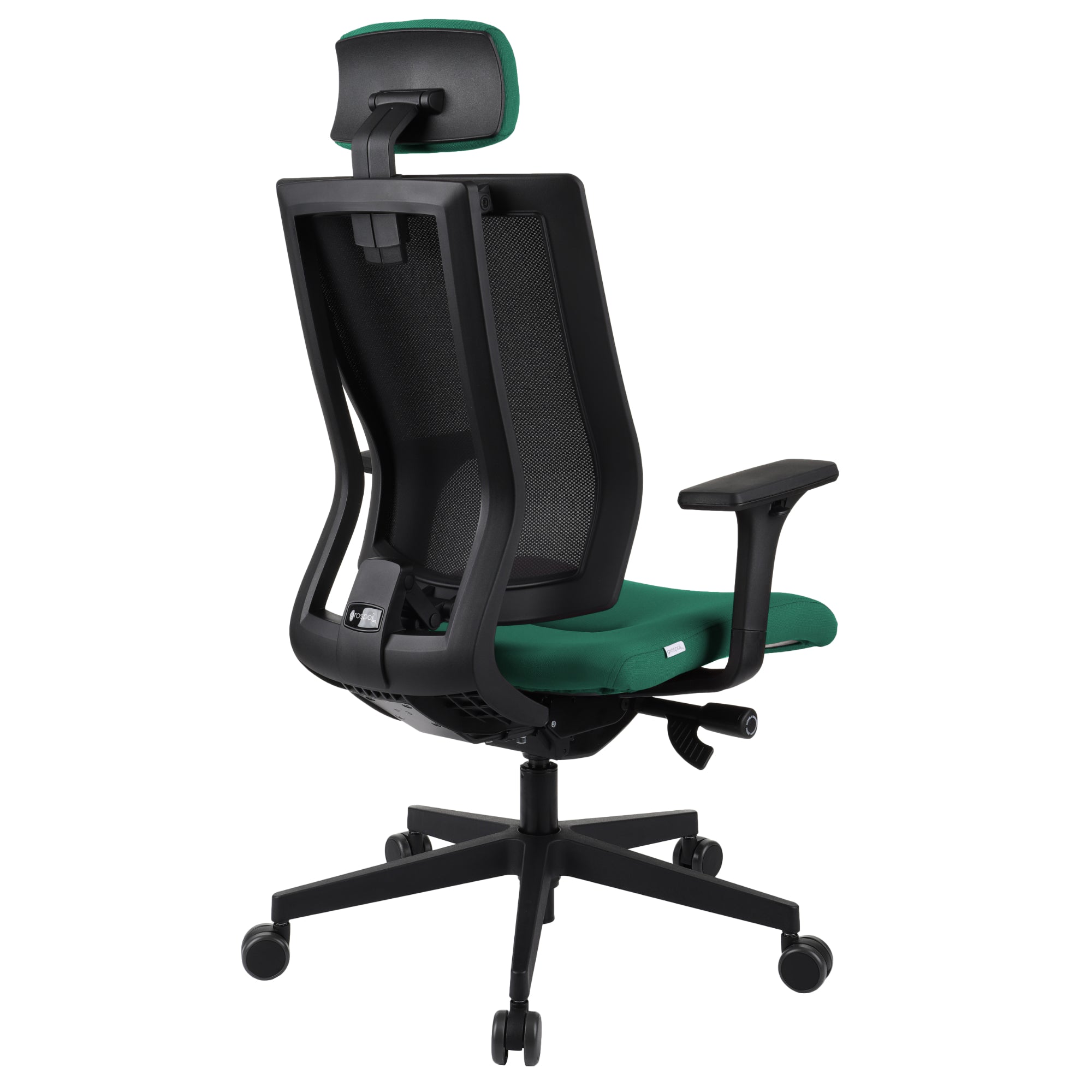 MaxPro Bürostuhl Ergonomisch mit Netz- oder gepolsterter Rückenlehne, SYNCHRO PLUS Mechanismus, Schwarzes Gestell