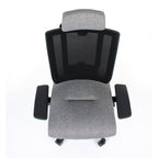 MaxPro HD Medley Grey Bürostuhl Ergonomisch mit SYNCHRO PLUS Mechanismus, Schwarzes Gestell-Brötter.de