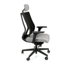 MaxPro HD Medley Grey Bürostuhl Ergonomisch mit SYNCHRO PLUS Mechanismus, Schwarzes Gestell-Brötter.de