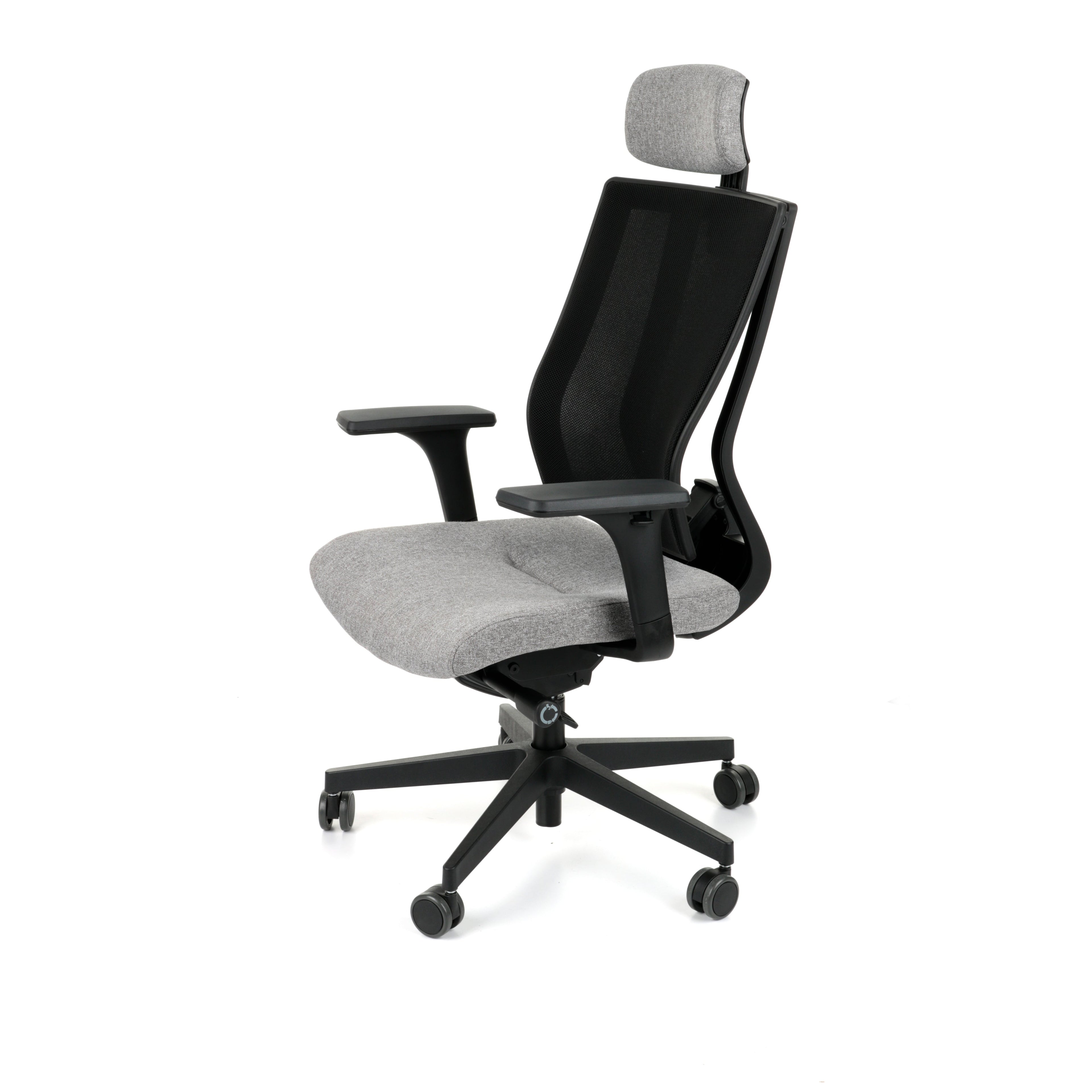 MaxPro HD Medley Grey Bürostuhl Ergonomisch mit SYNCHRO PLUS Mechanismus, Schwarzes Gestell-Brötter.de