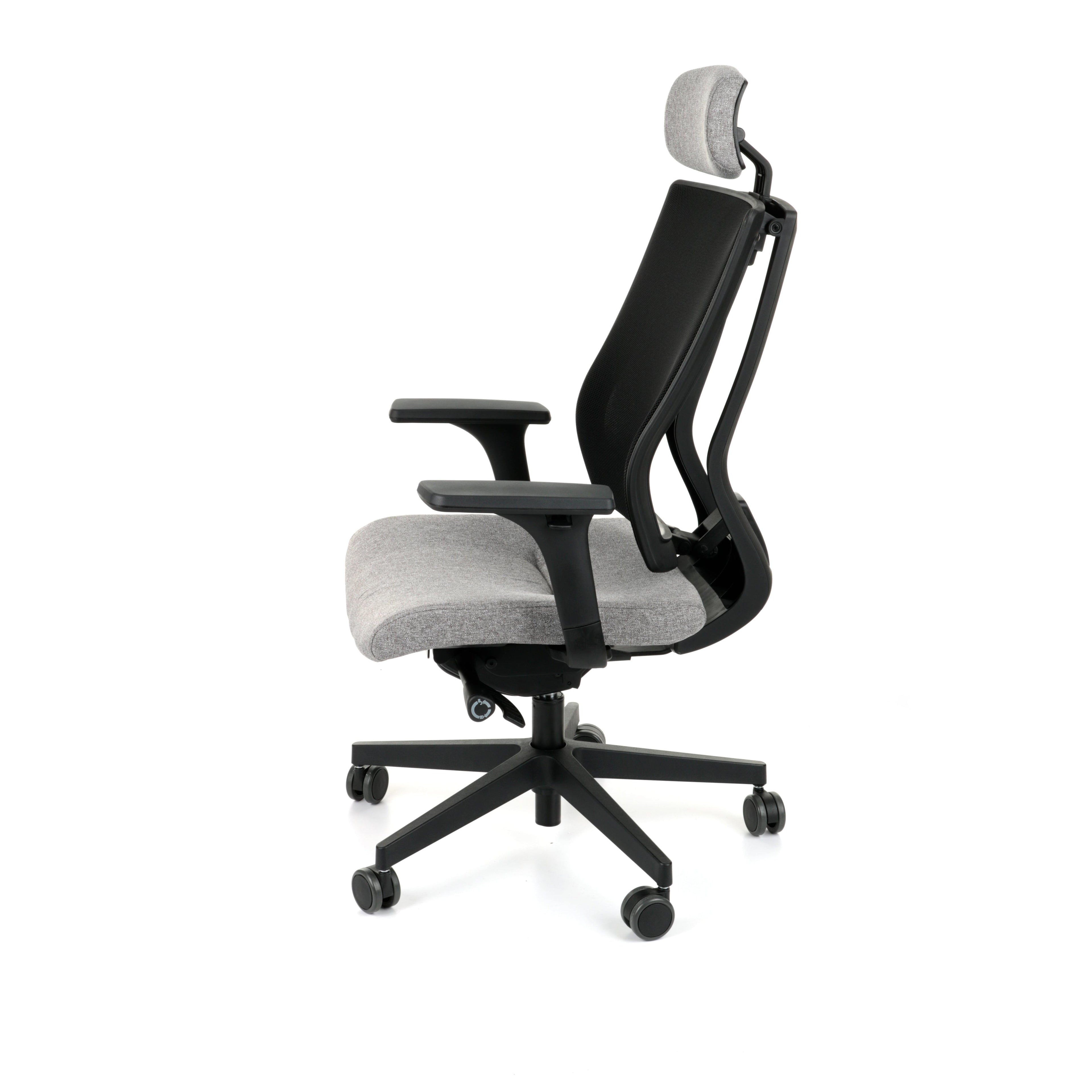 MaxPro HD Medley Grey Bürostuhl Ergonomisch mit SYNCHRO PLUS Mechanismus, Schwarzes Gestell-Brötter.de