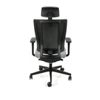 MaxPro HD Medley Grey Bürostuhl Ergonomisch mit SYNCHRO PLUS Mechanismus, Schwarzes Gestell-Brötter.de
