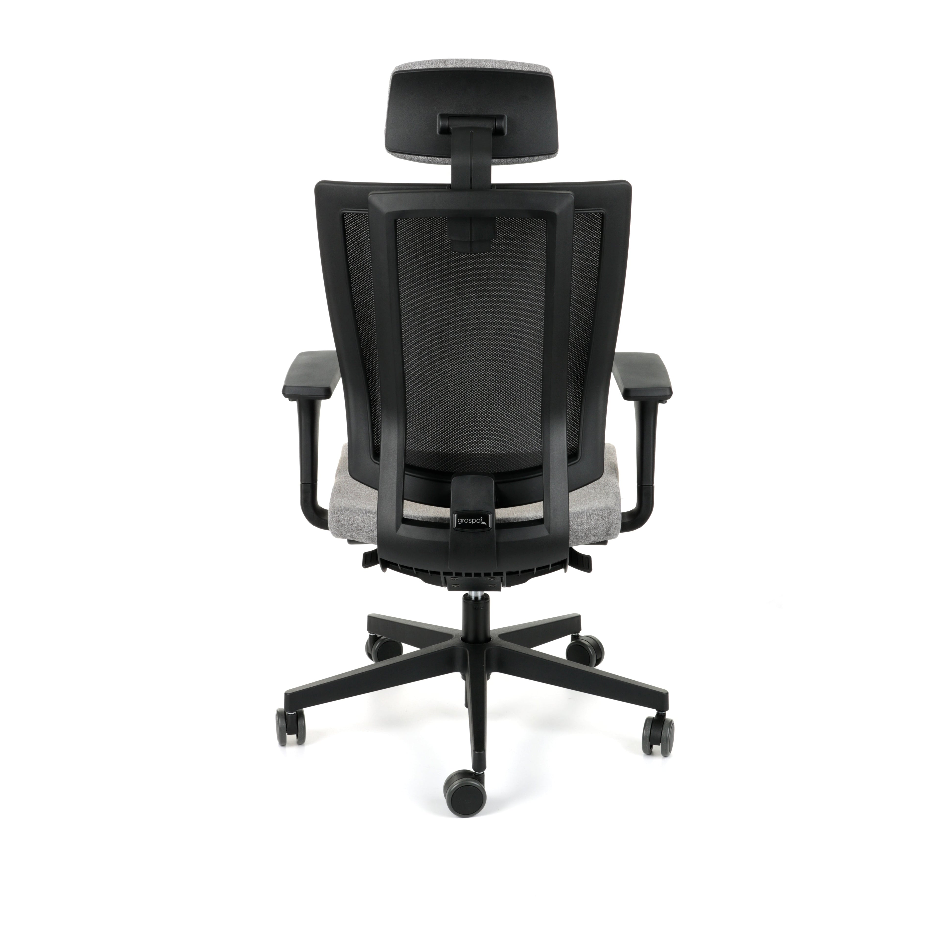 MaxPro HD Medley Grey Bürostuhl Ergonomisch mit SYNCHRO PLUS Mechanismus, Schwarzes Gestell-Brötter.de