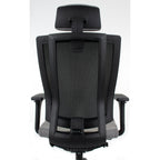 MaxPro HD Medley Grey Bürostuhl Ergonomisch mit SYNCHRO PLUS Mechanismus, Schwarzes Gestell-Brötter.de