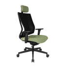 MaxPro Bürostuhl Ergonomisch mit Netz- oder gepolsterter Rückenlehne, SYNCHRO PLUS Mechanismus, Schwarzes Gestell