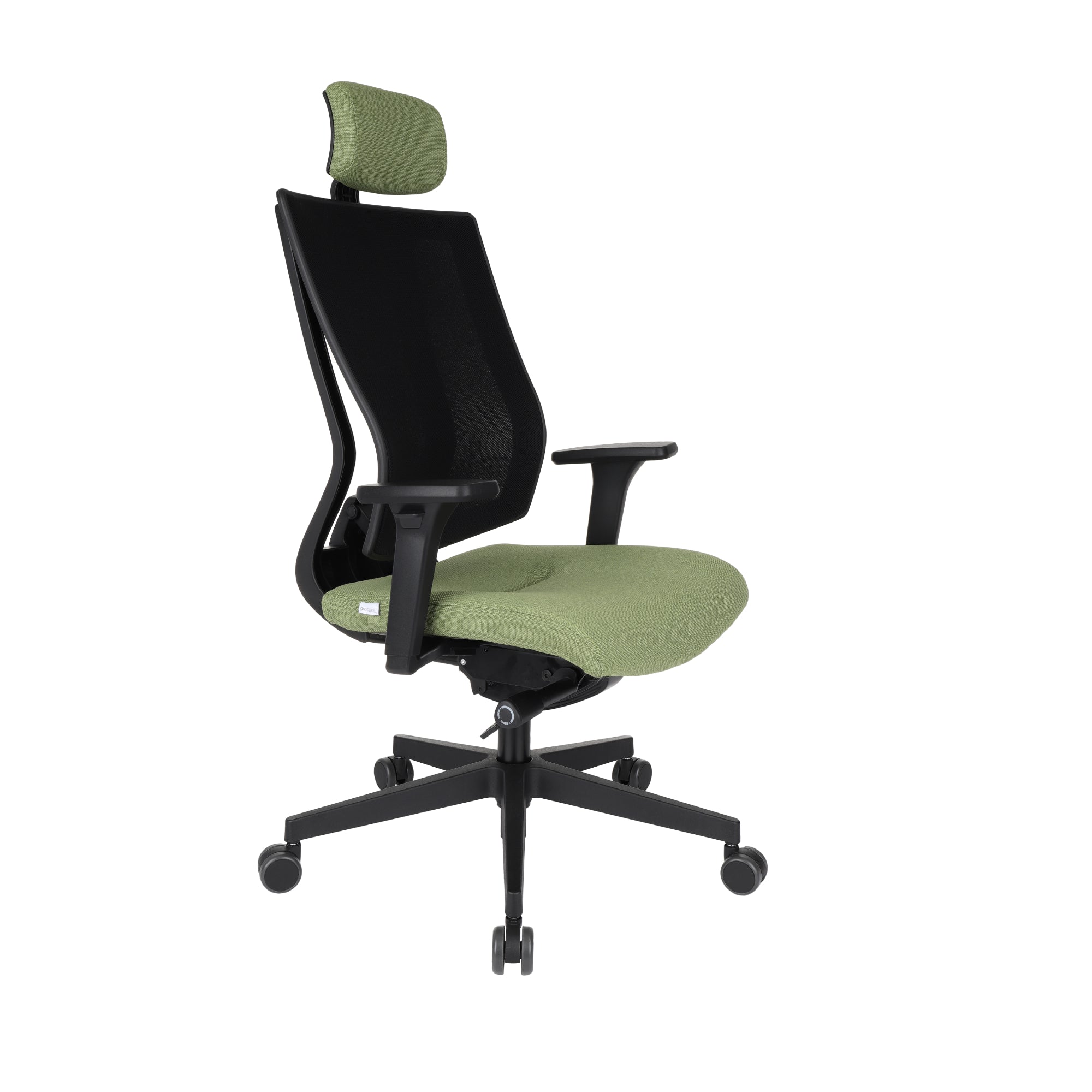 MaxPro Bürostuhl Ergonomisch mit Netz- oder gepolsterter Rückenlehne, SYNCHRO PLUS Mechanismus, Schwarzes Gestell