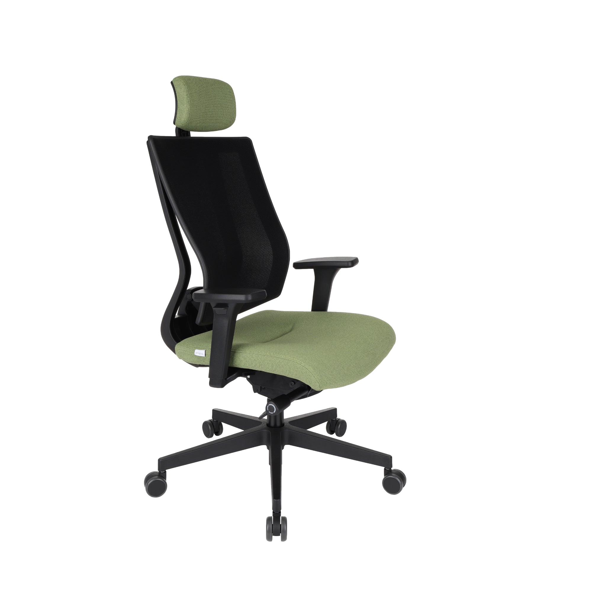 MaxPro Bürostuhl Ergonomisch mit Netz- oder gepolsterter Rückenlehne, SYNCHRO PLUS Mechanismus, Schwarzes Gestell