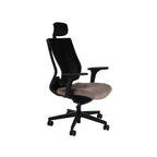 MaxPro HD Magic Velvet Beige Bürostuhl Ergonomisch mit SYNCHRO PLUS Mechanismus, Schwarzes Gestell-Brötter.de