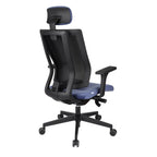 MaxPro HD Osaka Blue Bürostuhl Ergonomisch mit SYNCHRO PLUS Mechanismus, Schwarzes Gestell-Brötter.de