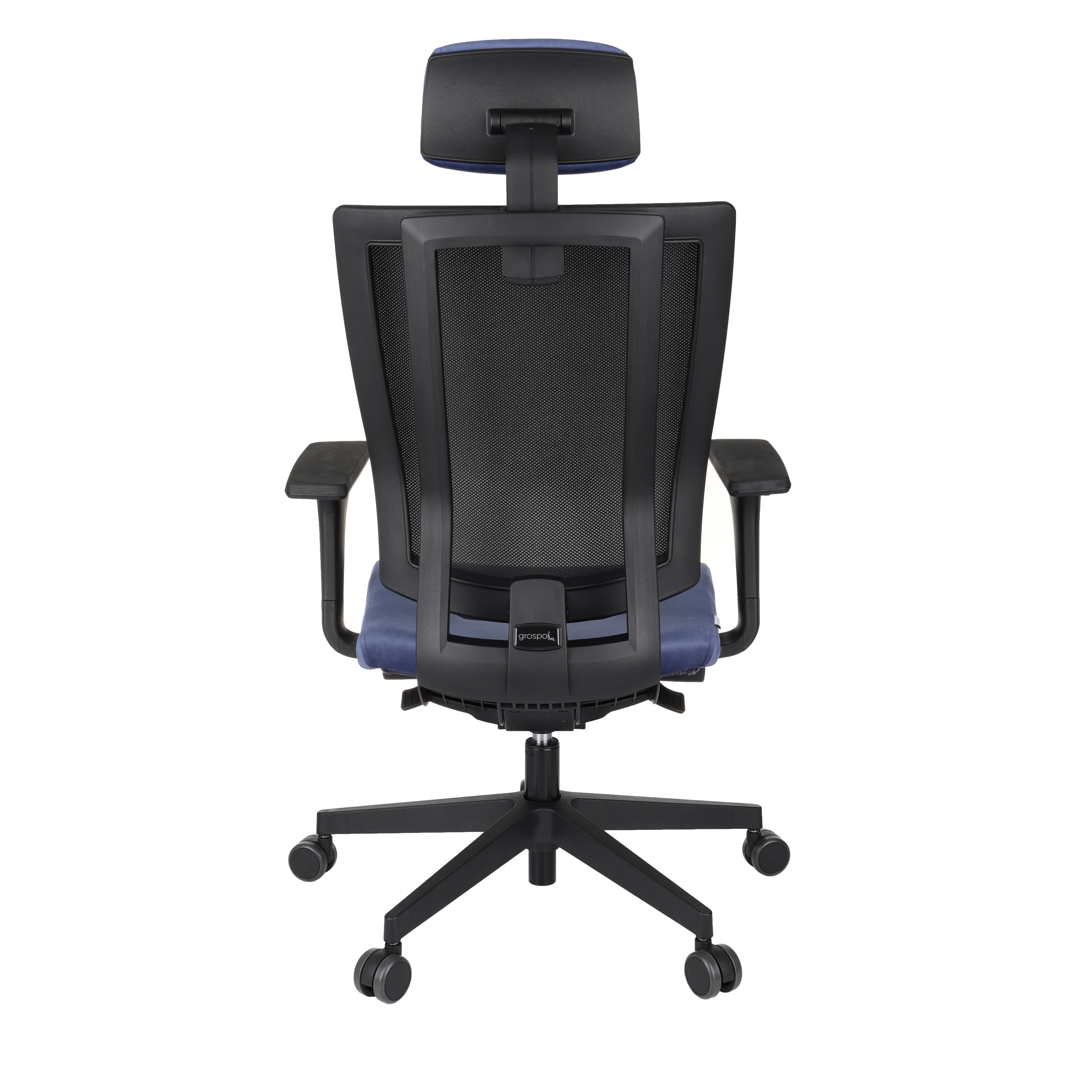 MaxPro HD Osaka Blue Bürostuhl Ergonomisch mit SYNCHRO PLUS Mechanismus, Schwarzes Gestell-Brötter.de