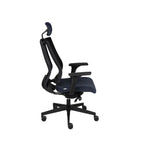 MaxPro Bürostuhl Ergonomisch mit Netz- oder gepolsterter Rückenlehne, SYNCHRO PLUS Mechanismus, Schwarzes Gestell