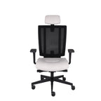 MaxPro Bürostuhl Ergonomisch mit Netz- oder gepolsterter Rückenlehne, SYNCHRO PLUS Mechanismus, Schwarzes Gestell