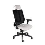MaxPro Bürostuhl Ergonomisch mit Netz- oder gepolsterter Rückenlehne, SYNCHRO PLUS Mechanismus, Schwarzes Gestell