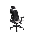 MaxPro Bürostuhl Ergonomisch mit Netz- oder gepolsterter Rückenlehne, SYNCHRO PLUS Mechanismus, Schwarzes Gestell