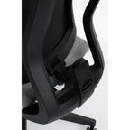 MaxPro Bürostuhl Ergonomisch mit Netz- oder gepolsterter Rückenlehne, SYNCHRO PLUS Mechanismus, Schwarzes Gestell