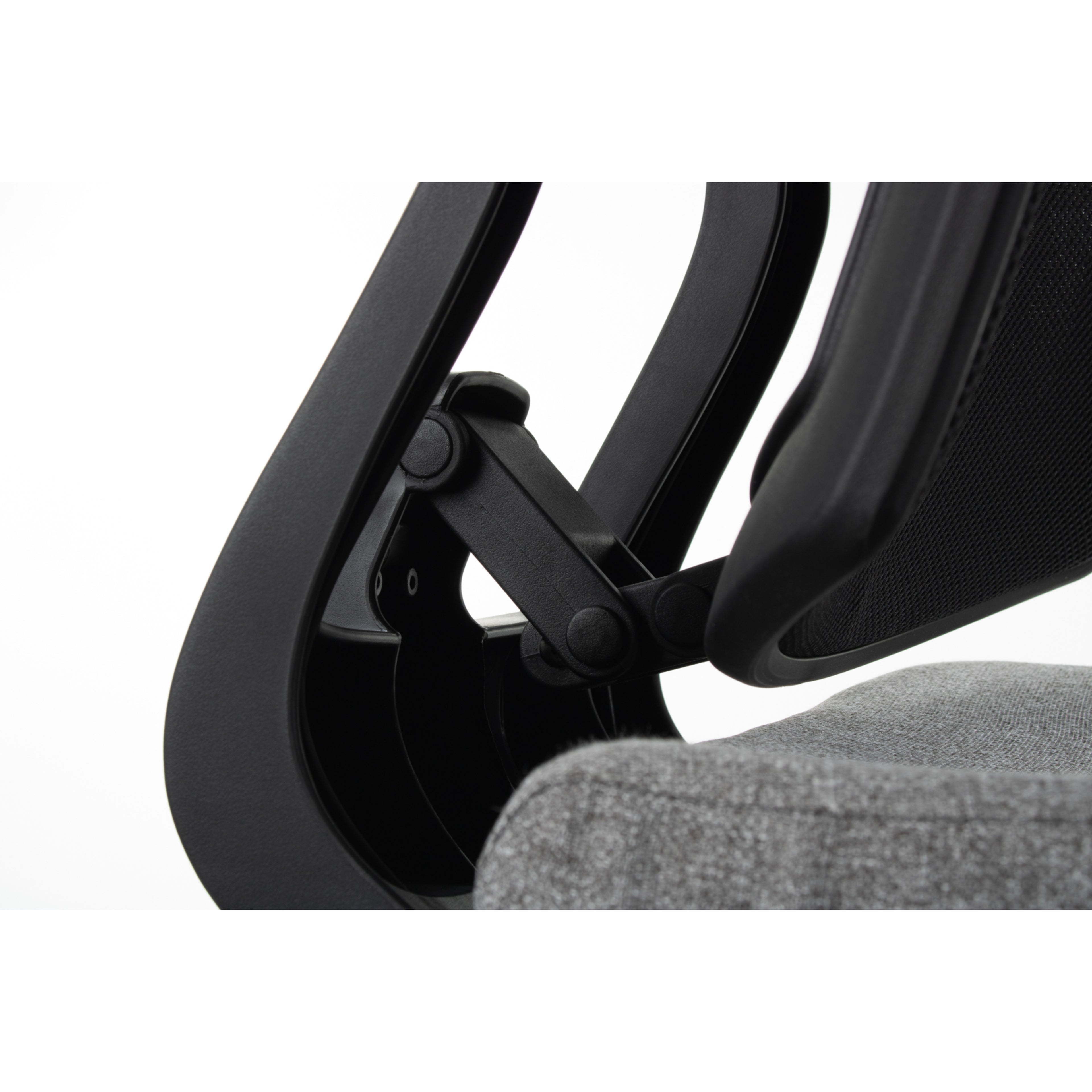 MaxPro Bürostuhl Ergonomisch mit Netz- oder gepolsterter Rückenlehne, SYNCHRO PLUS Mechanismus, Schwarzes Gestell