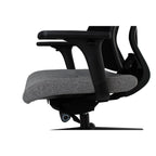 MaxPro Bürostuhl Ergonomisch mit Netz- oder gepolsterter Rückenlehne, SYNCHRO PLUS Mechanismus, Schwarzes Gestell