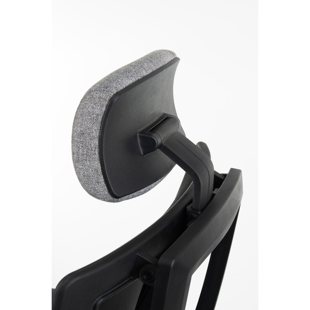 MaxPro Bürostuhl Ergonomisch mit Netz- oder gepolsterter Rückenlehne, SYNCHRO PLUS Mechanismus, Schwarzes Gestell