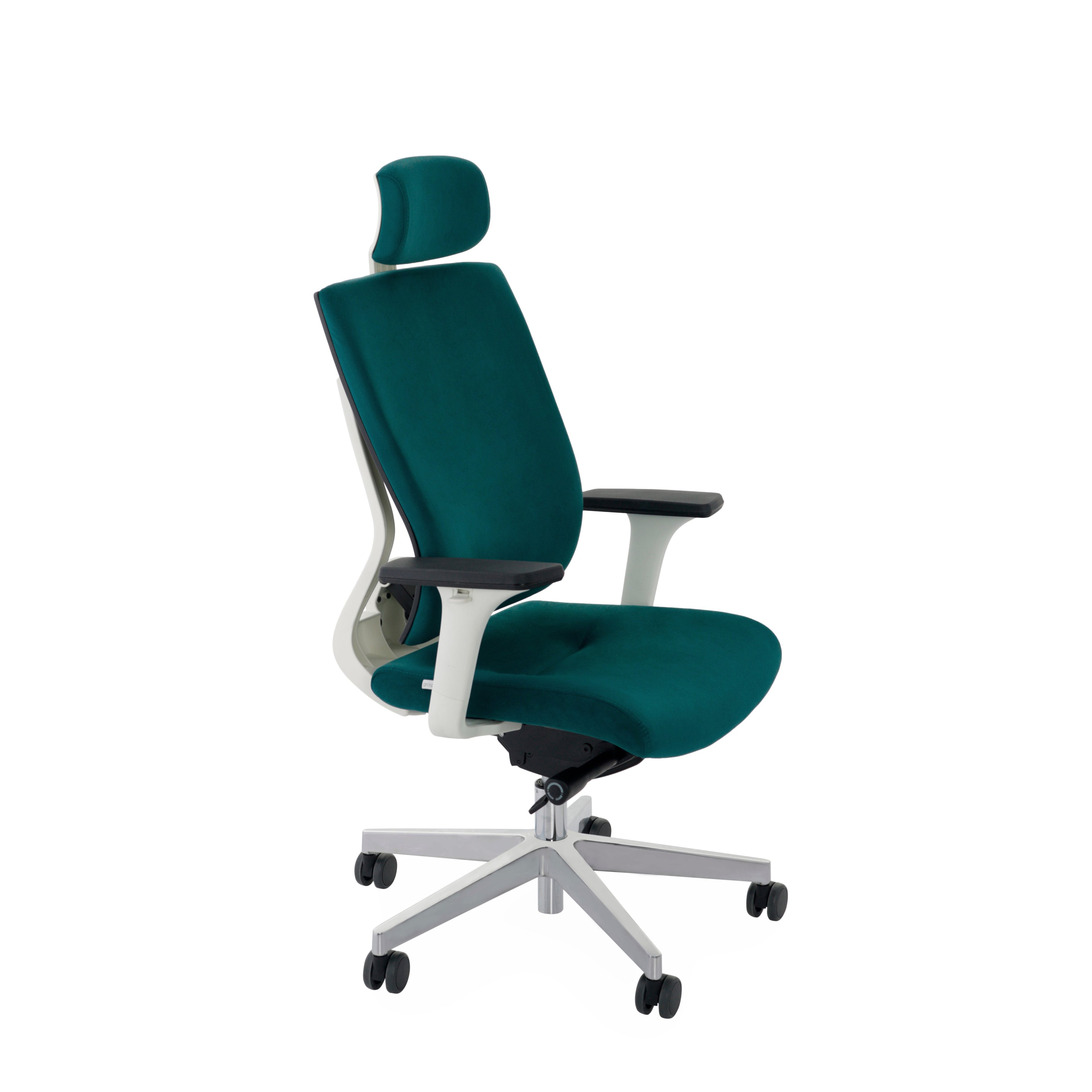 MaxPro WT Osaka Navy Blue Bürostuhl Ergonomisch mit SYNCHRO PLUS Mechanismus, Weisses Gestell-Brötter.de