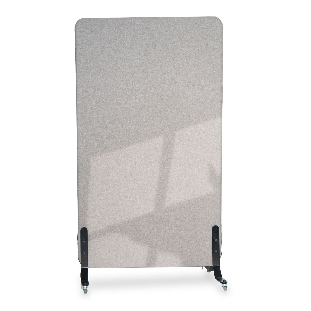 80x136cm 2 Stk. Akustik Freistehender Raumteiler Granite Gray, Sichtschutz, Schallschutz und Privatsphäre, mit Rollen-Brötter.de