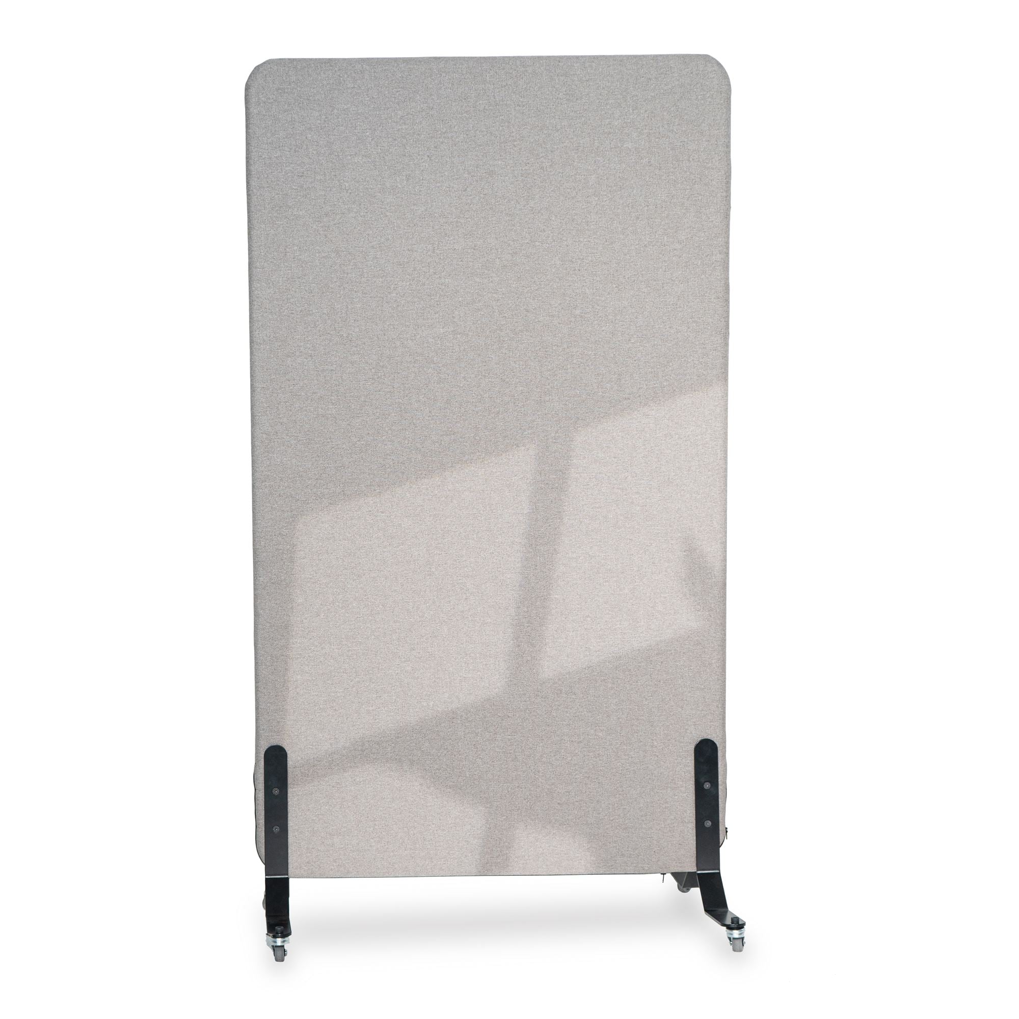 136x170cm 2 Stk. Akustik Freistehender Raumteiler Granite Gray, Sichtschutz, Schallschutz und Privatsphäre, mit Rollen-Brötter.de