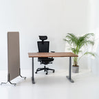 136x136cm 2 Stk. Akustik Freistehender Raumteiler Granite Gray, Sichtschutz, Schallschutz und Privatsphäre, mit Rollen-Brötter.de