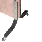 100x136cm 2 Stk. Akustik Freistehender Raumteiler Rose Beige, Sichtschutz, Schallschutz und Privatsphäre, mit Rollen-Brötter.de