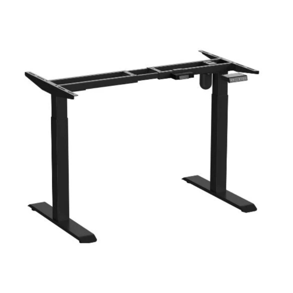 180x80 cm elektrisch Höhenverstellbarer Schreibtisch Unico Line, Graues Gestell Tischplatte Anthrazit