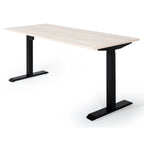 180x80 cm elektrisch Höhenverstellbarer Schreibtisch Unico Line, Schwarzes Gestell Tischplatte Nabucco