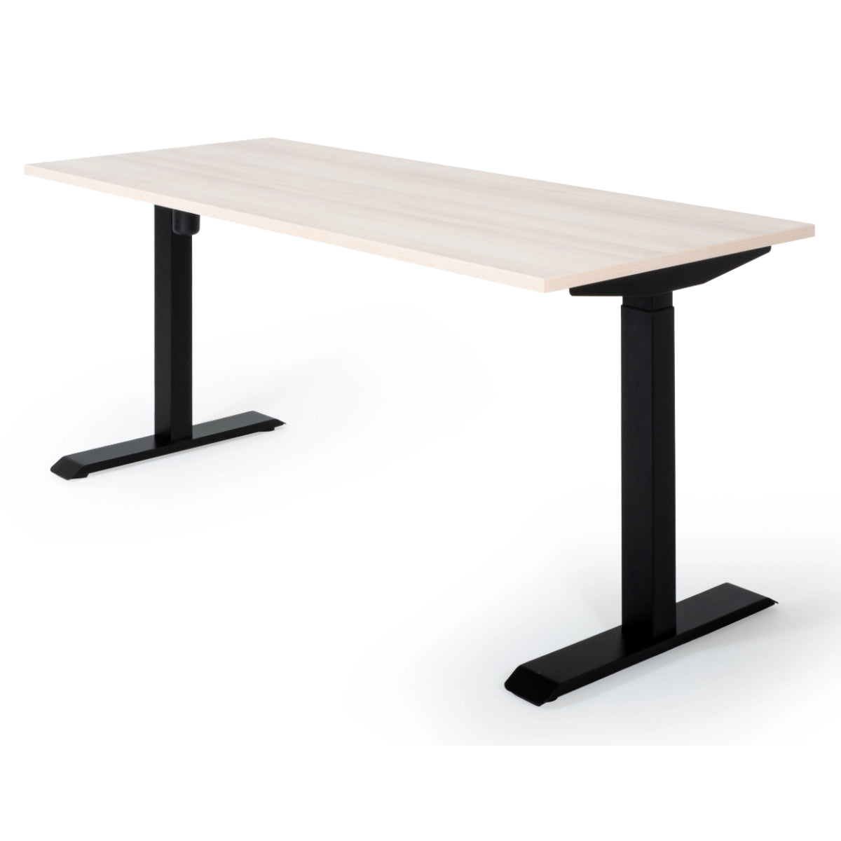 180x80 cm elektrisch Höhenverstellbarer Schreibtisch Unico Line, Schwarzes Gestell Tischplatte Nabucco