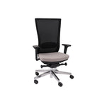 Marti Bürostuhl Ergonomisch mit Netz- oder gepolsterter Rückenlehne, Schwarzes Gestell, Chrome