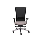 Marti Bürostuhl Ergonomisch mit Netz- oder gepolsterter Rückenlehne, Schwarzes Gestell, Chrome