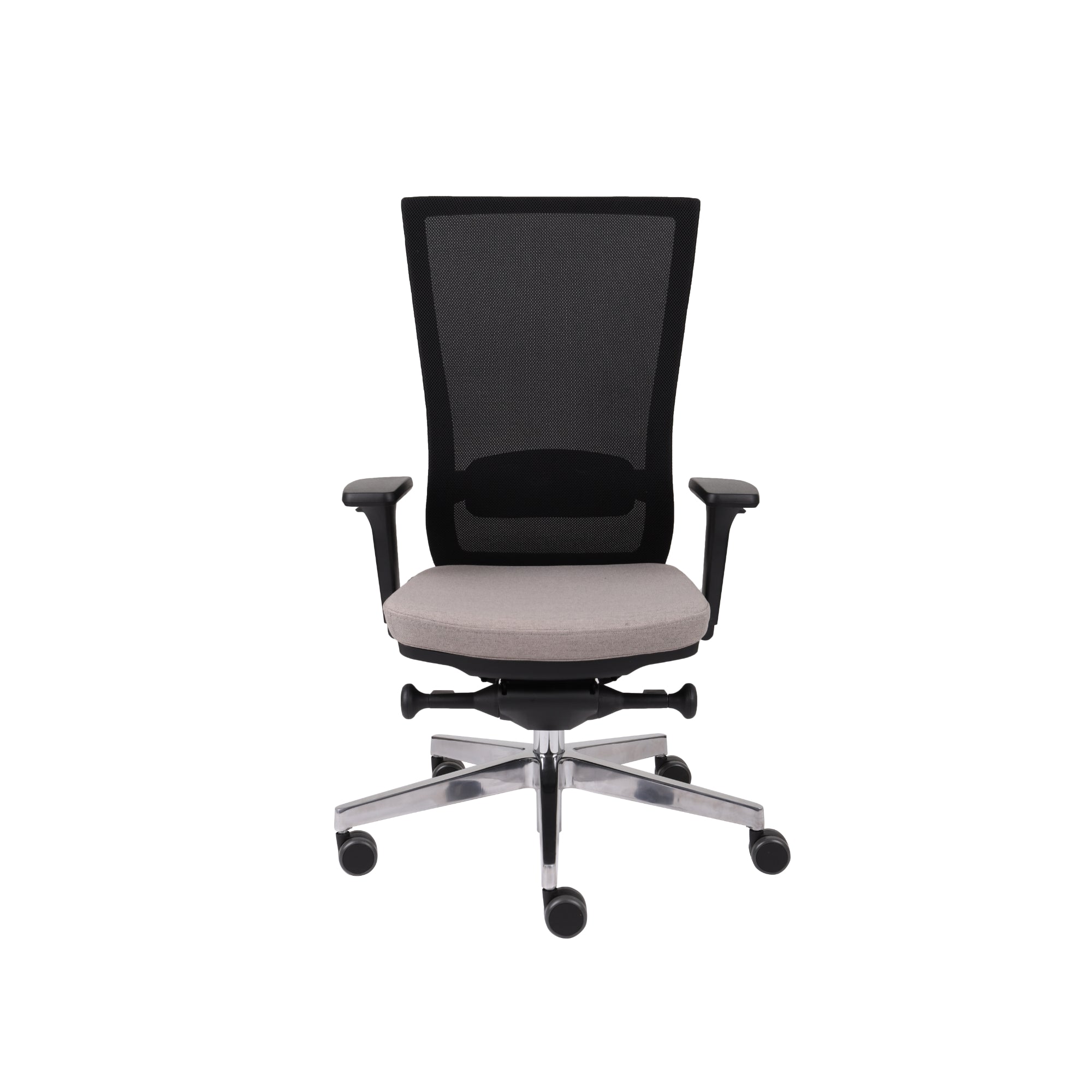 Marti Bürostuhl Ergonomisch mit Netz- oder gepolsterter Rückenlehne, Schwarzes Gestell, Chrome