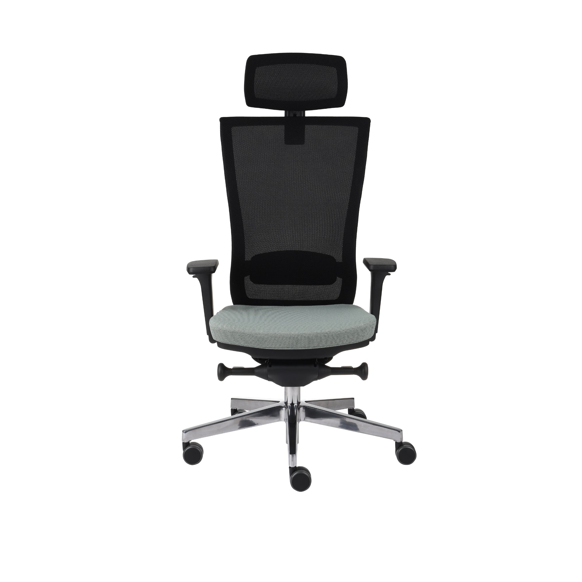 Marti Bürostuhl Ergonomisch mit Netz- oder gepolsterter Rückenlehne, Schwarzes Gestell, Chrome