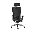 Marti Bürostuhl Ergonomisch mit Netz- oder gepolsterter Rückenlehne, Schwarzes Gestell, Chrome
