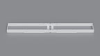 120x80 cm manuell Einstellbarer Schreibtisch FORZA Line, Schwarzes Gestell