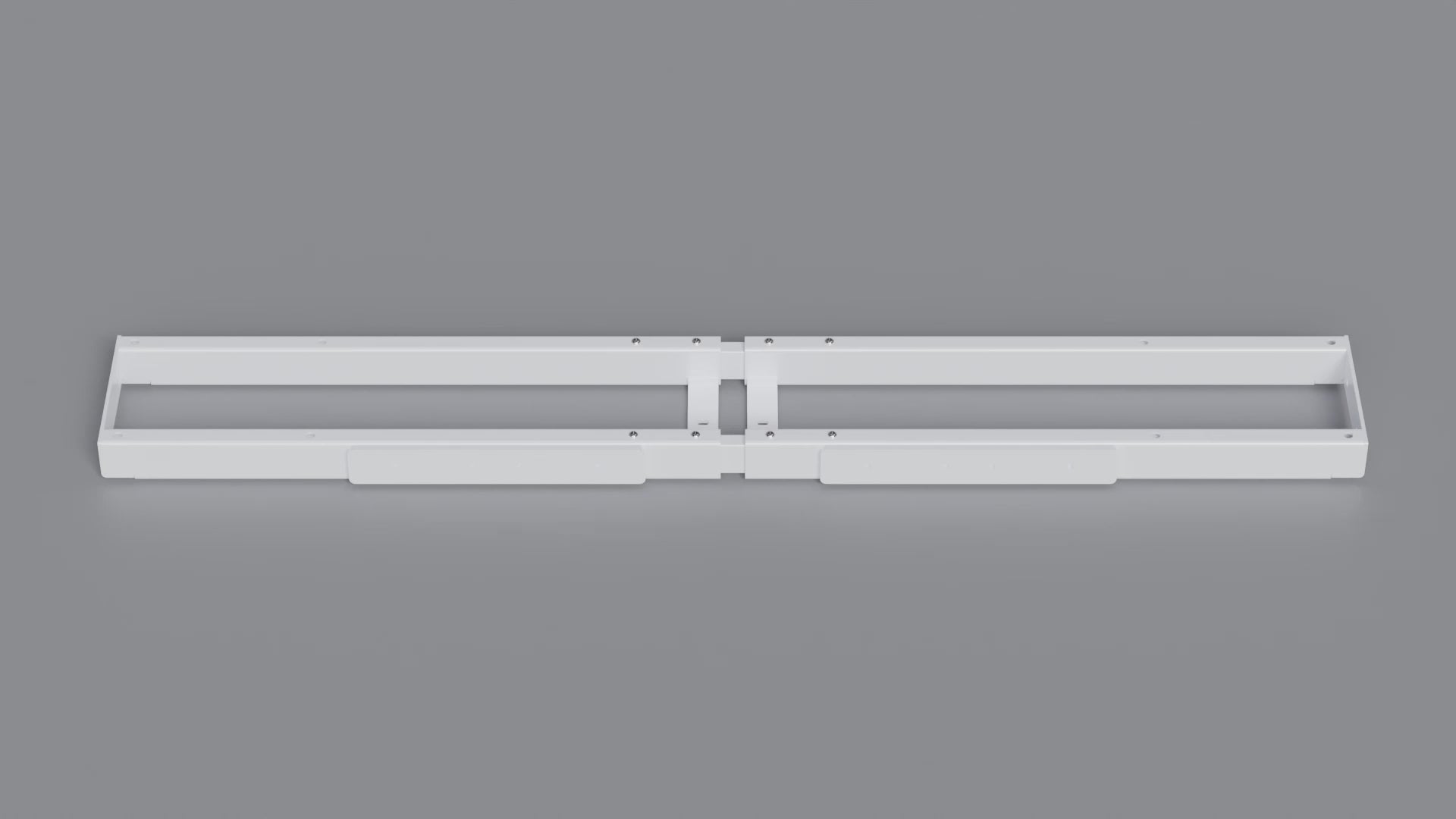 120x80 cm manuell Einstellbarer Schreibtisch FORZA Line, Graues Gestell