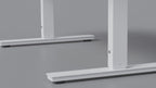 120x80 cm manuell Einstellbarer Schreibtisch FORZA Line, Schwarzes Gestell
